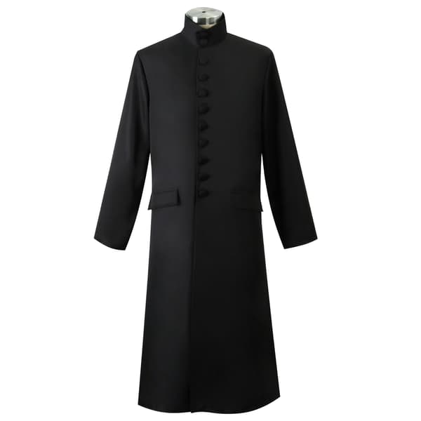 Professor Severus Snape Cosplay-kostume Halloween jul W V Sort Sort Black XL