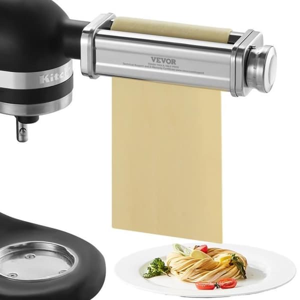 Pastamaskine - VEVOR - Pastarulle og tilbehør til KitchenAid Konditori i rustfrit stål
