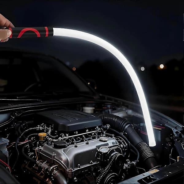 2-pack Flexible LED Work Light, Bendable Rechargeable High Lumen Lamp with 3 Modes, Hands-Free for Car Repair, 68 cm