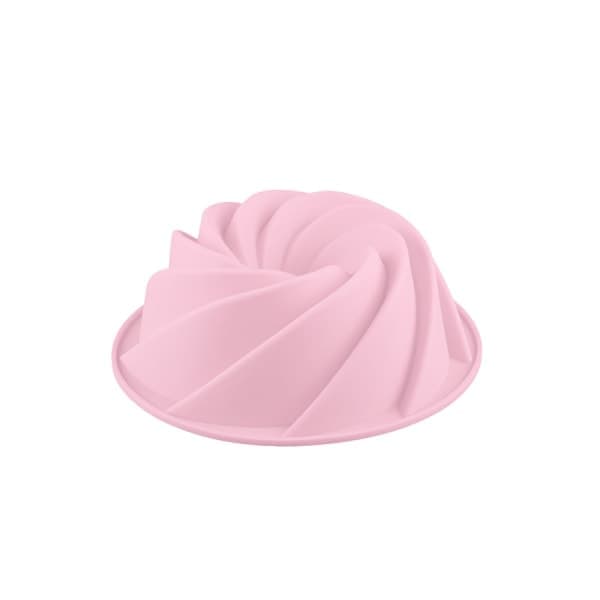 Spiralformet bakeform Sukkerkakeform Silikonform Kakeform Lilla/Rød flerfarget