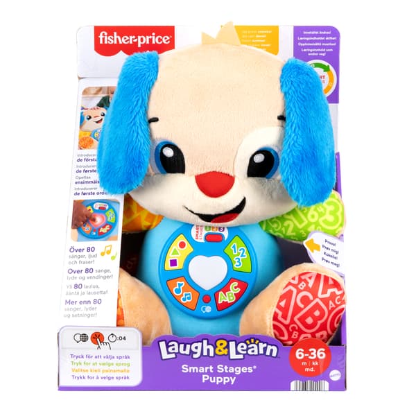 Fisher-Price Laugh&Learn Smart Stages Puppy - Blød Multifärg