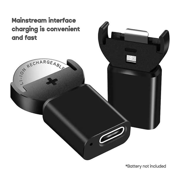 Mini litiumknappbatteri USB C-lader for Lir2032, lir1632, lir