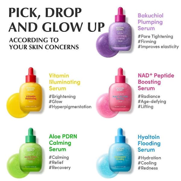 EQQUALBERRY Serum Set - Anti-Aging & Brightening (NAD+ Peptidförstärkande)