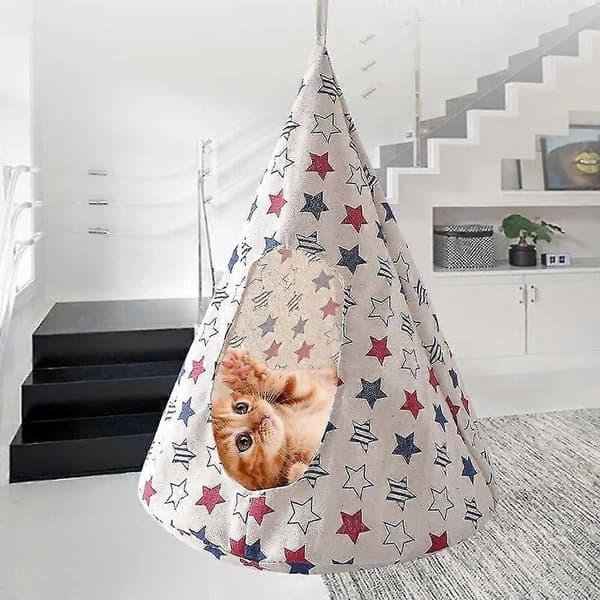 Kattbädd, katthängmatta sänggunga, katthängmatta för bur, liten djurhängmatta, katt