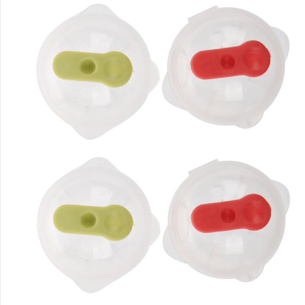 4 stk isterningekugler til at lave dine egne isterninger / iskugler / iskloder lock i blandade färger transparent