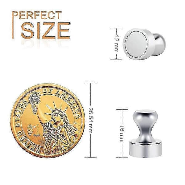 12 kpl Mini N52 jääkaappimagneetit ilmoitustaululle magneettitaululle szrh