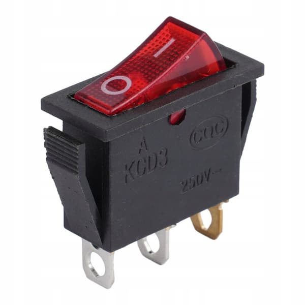 Vipperomkobler KCD3 15A 250V PÅ-AV