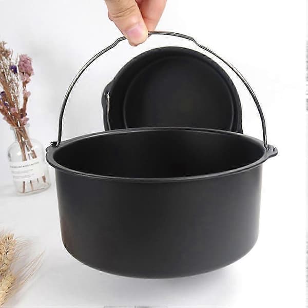 1 stk Kageform Kurv Airfryer Tilbehør Bageværktøj[D] black