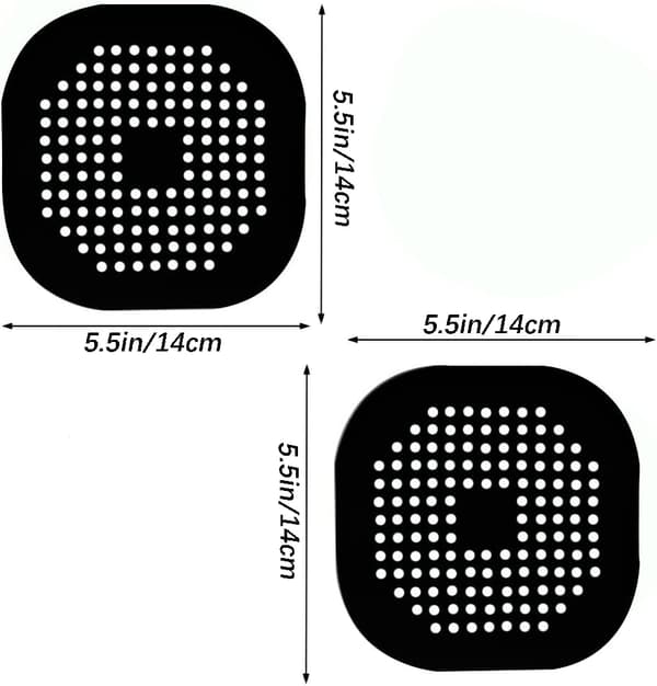 2 stk silikonavløpsdeksel, vaskefilter med sugekopp, badekaravløpsfilter, vask og baderomsfilter.