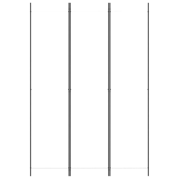 vidaXL Romdeler 3 paneler hvit 150x220 cm stoff Vit 3310