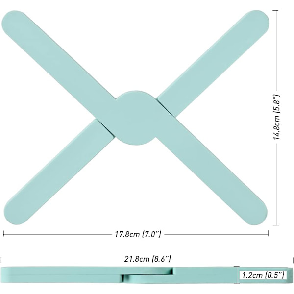 Sæt med 4 foldbare silikoneunderlag Eco Expandable i krydsform