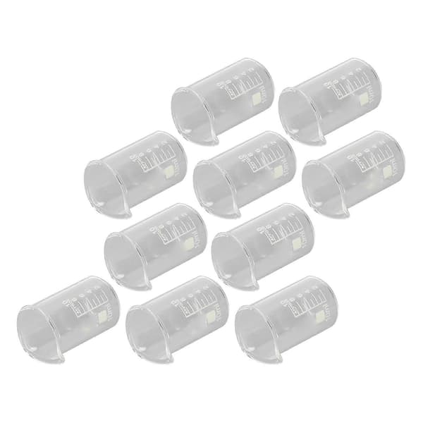 10pcs Beaker Borosilicate Glass Clear Scale Laboratory Beaker for Academic Industrial Experiment 10ml