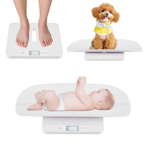 Digital babyvekt med avtagbart brett, intervall 50 g–150 kg