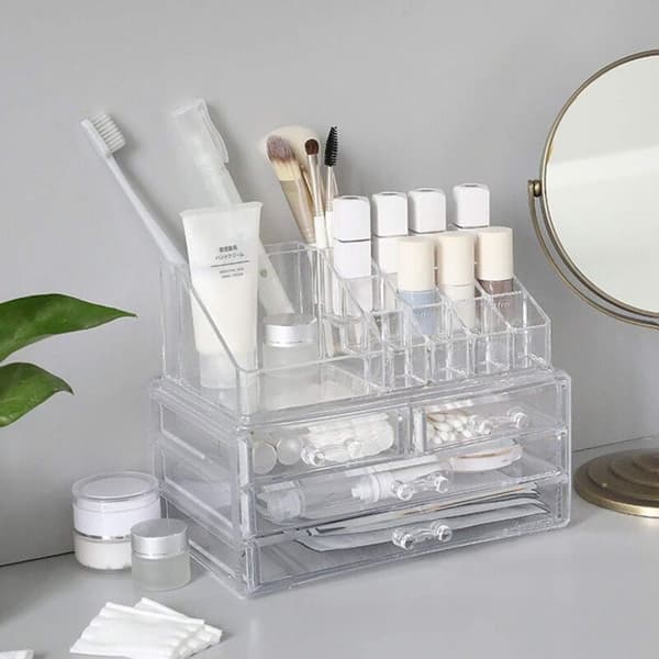 Makeup Opbevaring Makeup Organizer Akryl med 4 Skuffer