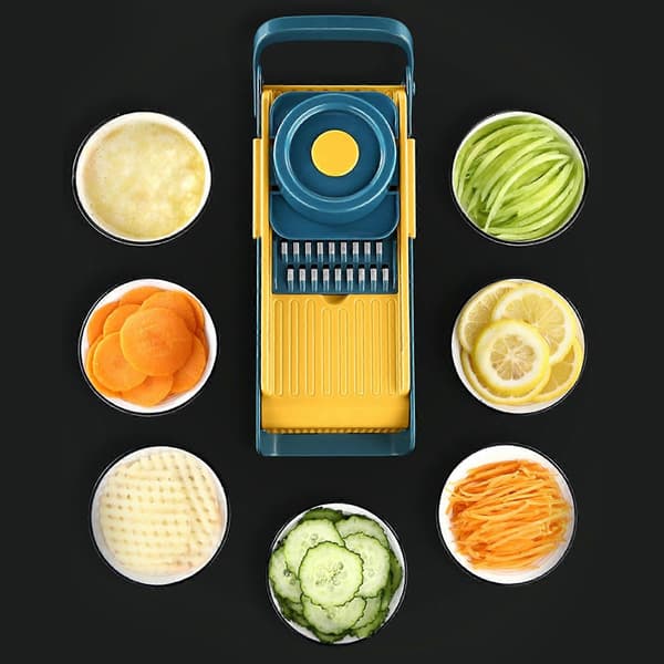 Vegetable Grater ABS and Stainless Steel Vegetable Slicer with Sharp Blades for Kitchen Home