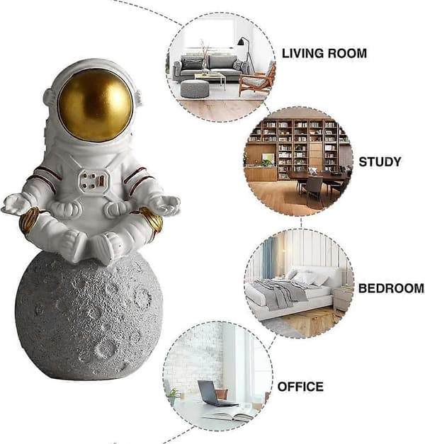 Astronautstatue i harpiks - Dekorativ figur