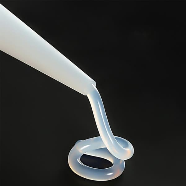 20 Pieces Spiral Flask Glass Glue Nozzle with Red Cap