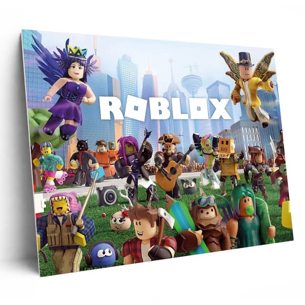 Sign / Board - Roblox - 59x42 cm - A2 - Wall decoration multifärg multicolor