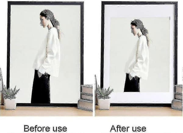 10 stk. bildepassepartouter, hvite fotoramme-passepartouter A4 bildepassepartouter for 6 x 8 tommers bilde