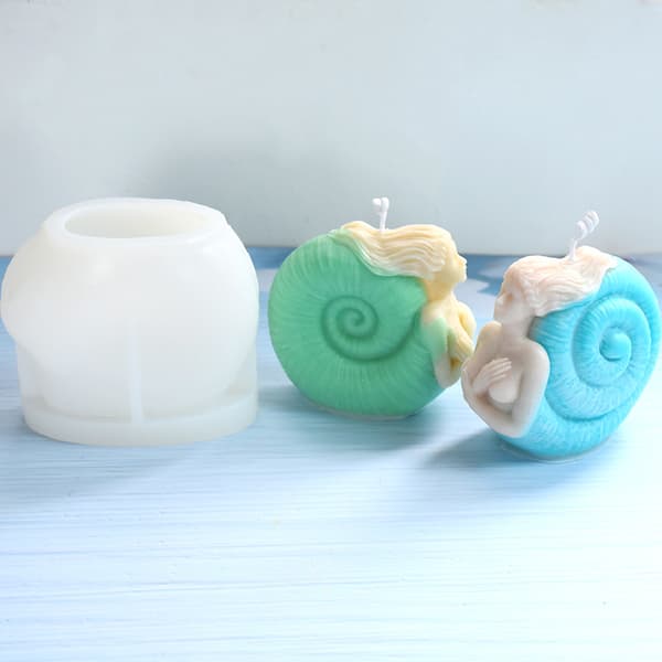 1 stk Conch Maiden lysform, egnet for festdekorasjon DIY-gave