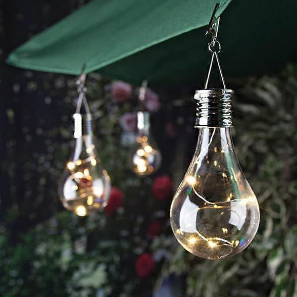 Vanntett solcellelampe 0.24W 1.2V Roterbar Utendørs Solcellekobber LED