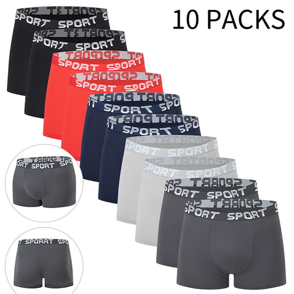 10-pack Herrkalsonger Boxershorts Andningsbara Elastiska XS XS