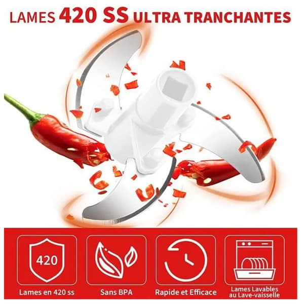 Manuell matkutter, 550 ml, 2-pakning