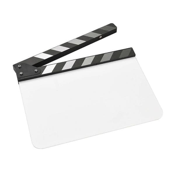 Akrylfilmklappa, regissörstavla, actionscen-skylt, torrraderbar filmskylt