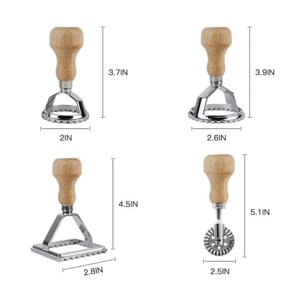 4-delt form for dumplingdeig + hvit eskeemballasje