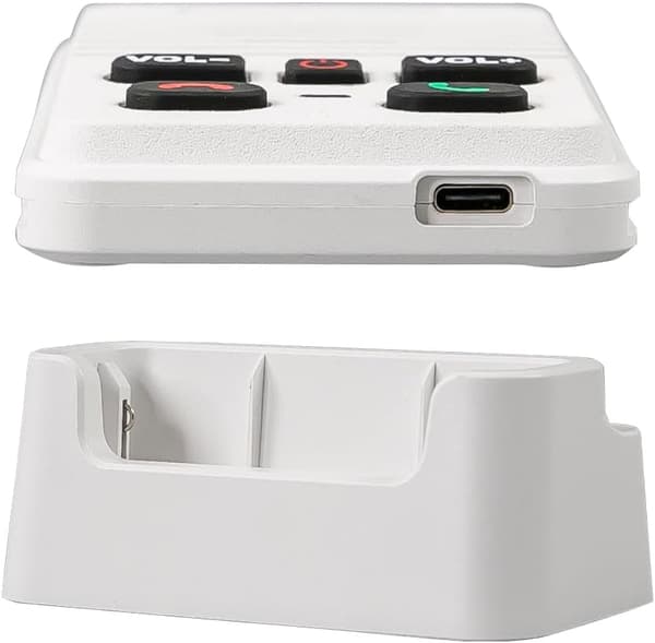 AGJ Trådlös Dörrklocka Vit, Full Duplex Tvåvägs Intercom Handsfree, 213 m Räckvidd, 2025 Modell