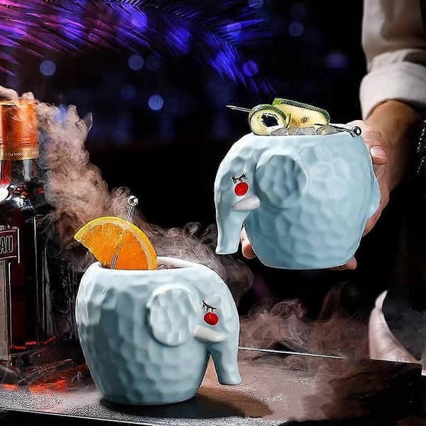 2 x 480 ml Tiki-muki, keraamiset cocktail-mukit Tiki-baariin