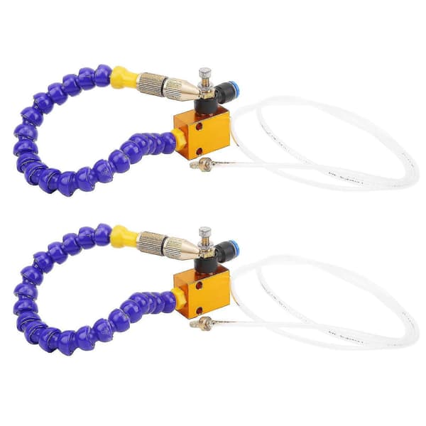 2pcs Mist Coolant Lubrication Spray System Compatible with 8mm Air Hose CNC Lathe Milling Drill-B17