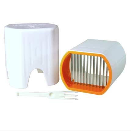Frukt-/grønnsakskutter hvit white plastic
