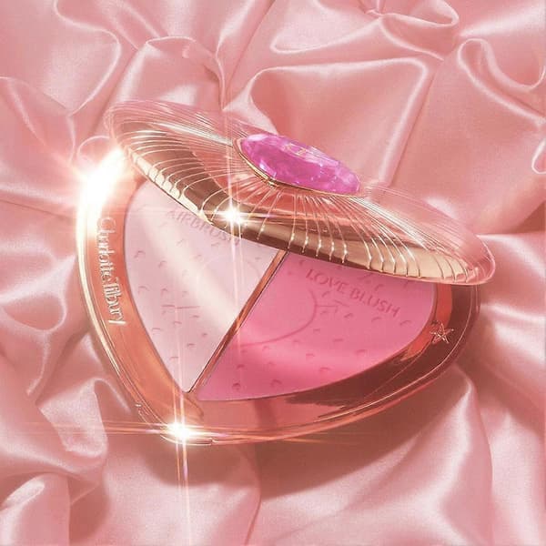 To-tonet Hjerte Blush Palette til Naturlig Gradient Kinderfarve til Alle Hudtyper
