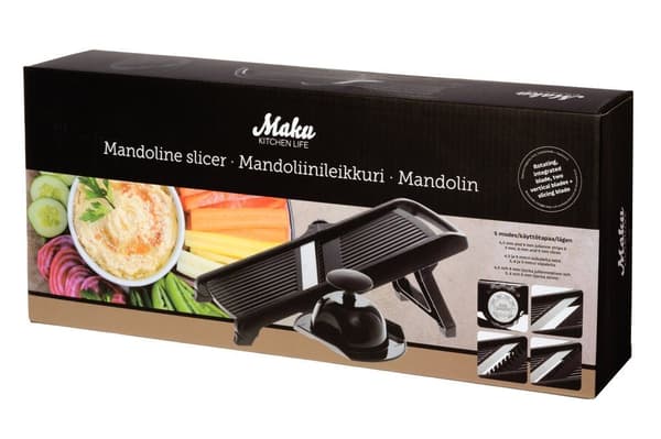 Mandolin Roterende – Justerbar Grønnsakskutter | Maku Svart black