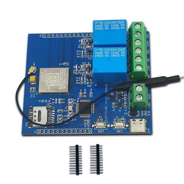 DC 5V STM32 4G tovejs relæ-udviklingskort med AIR780E-modul