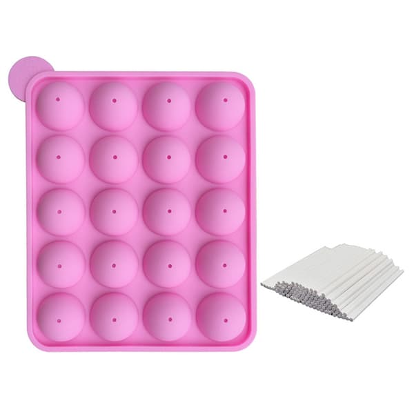 Silikonform för Cake Pops med 20 Pinnar | Kakor och Klubbor