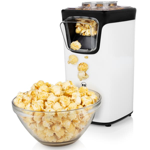 Popcorn Machine 292986 No Oil Needed Svart, Vit 1100