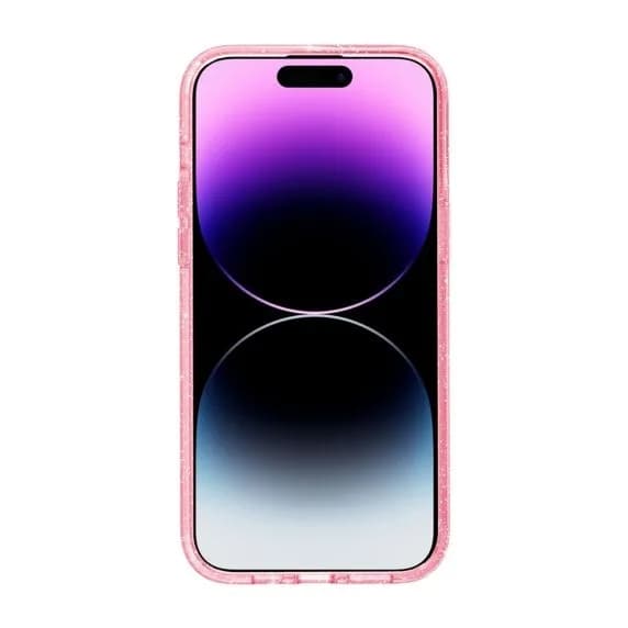iPhone 15 Plus/14 Plus -glitterkuori Magsafe - Vaaleanpunainen