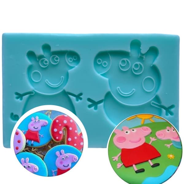Greta Gris - Silikonimuotti | Peppa Pig silikonimuotti multifärg multicolor