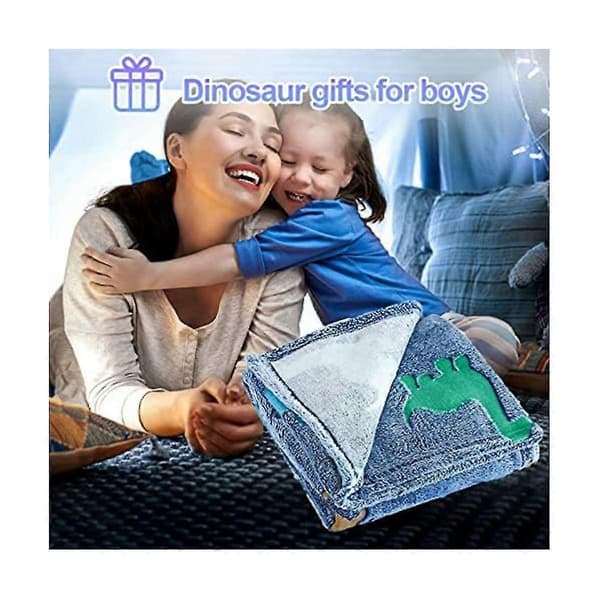 Dinosaurteppe for gutter, Selvlysende teppe for barn, Småbarn for gutter, Dinosaur