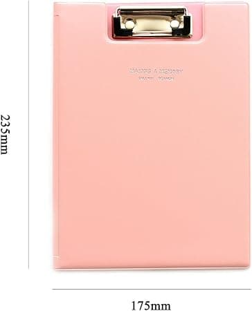 Paper folder with writing board and lid