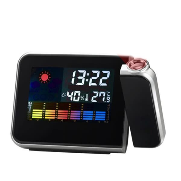 LED Projector Alarm Clock with Weather Station / Calendar