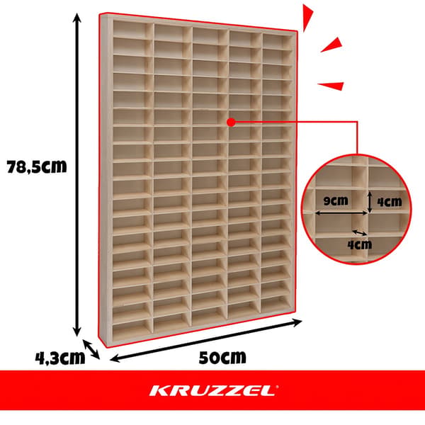 Trehylle for KRUZZEL 21997 biler/figurer