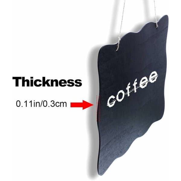 3 Pcs Hanging Blackboards for Wedding, Kitchen, Party, School, Home, 30 x 25 CM