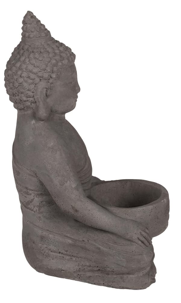 Lysestake Buddha - Holder for Lys - Telys grå gray