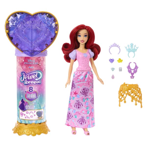 Disney Prinsesse Ariel Hjerte-stav med dukke og tilbehør Multifärg