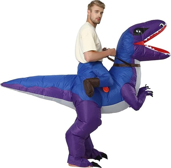 Ilmatäytteinen dinosaurusasu aikuisille, Halloween-asu
