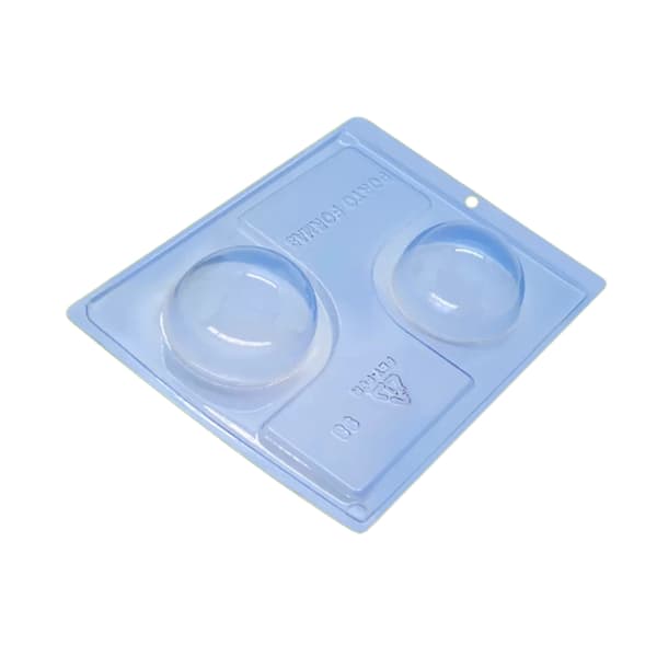 Pralinform Kuppel, Dome - Sjokoladeform - Porto Formas 98 - 3-delt form Transparent transparent