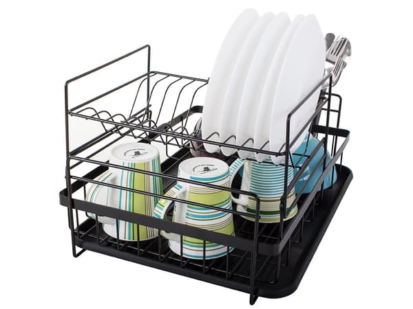 Two-Tier Dish Rack - Dish Drainer with Drip Tray - Modular 1808